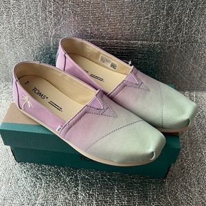Toms Alpargata Lilac Shoes Size 6